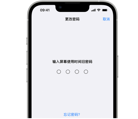 老城镇iPhone屏幕维修分享iPhone屏幕使用时间密码忘记了怎么办 