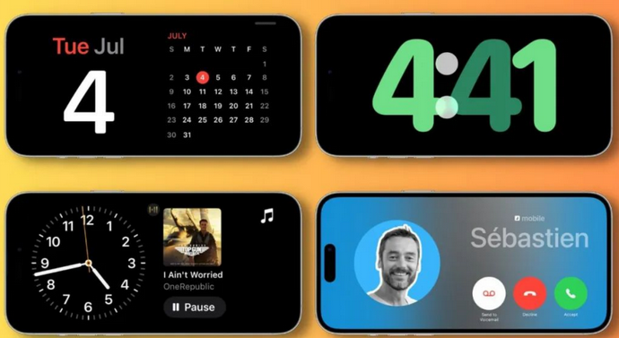 老城镇苹果手机维修分享iOS17横屏充电待机显示有什么好处 