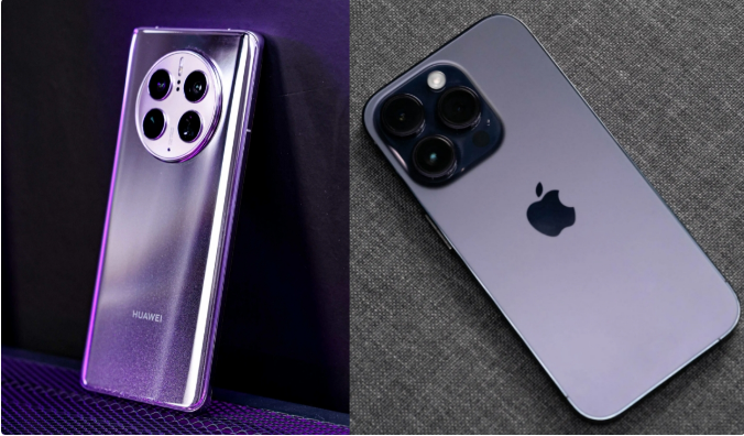 老城镇苹果14维修分享华为Mate50与iPhone14哪个好？ 