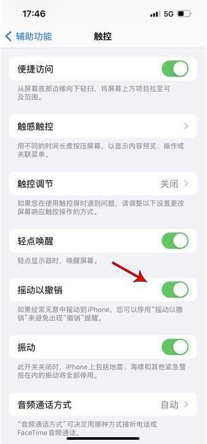 老城镇苹果手机维修分享iPhone手机如何设置摇一摇删除文字 