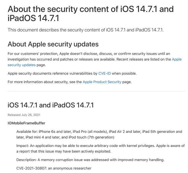 老城镇苹果手机维修分享iOS 14.7.1 正式版更新内容及升级方法 
